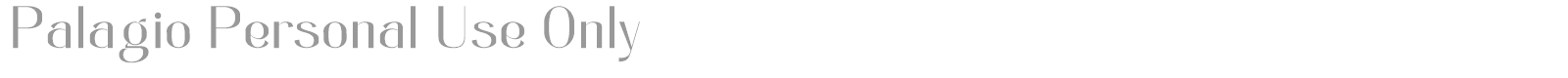 Palagio font preview